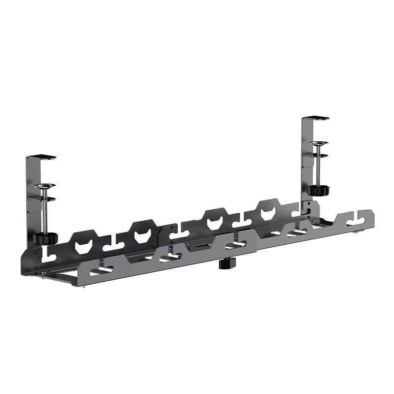 No-Drill Under-Desk Cable Management Rack