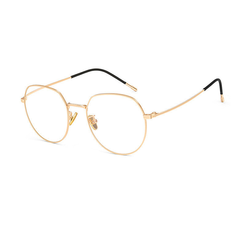 Blue light glasses rim color detail