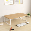 Wood Grain Monitor Riser with Storage Base